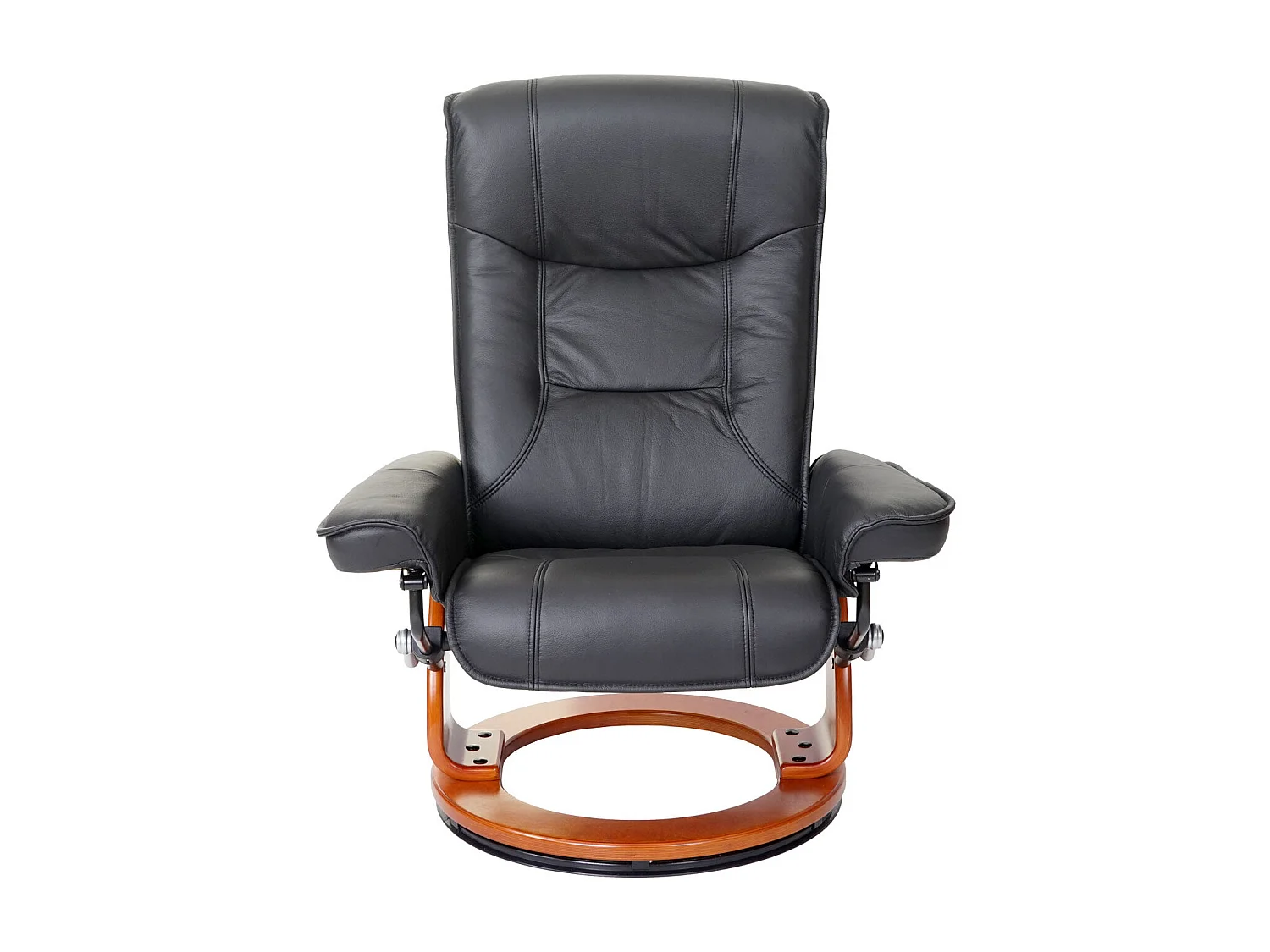 Fauteuil de relaxation TV cuir noire 86 x 82 x 105 cm 04_0003672