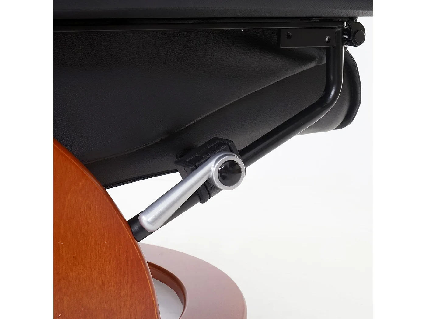 Fauteuil de relaxation TV cuir noire 86 x 82 x 105 cm 04_0003672