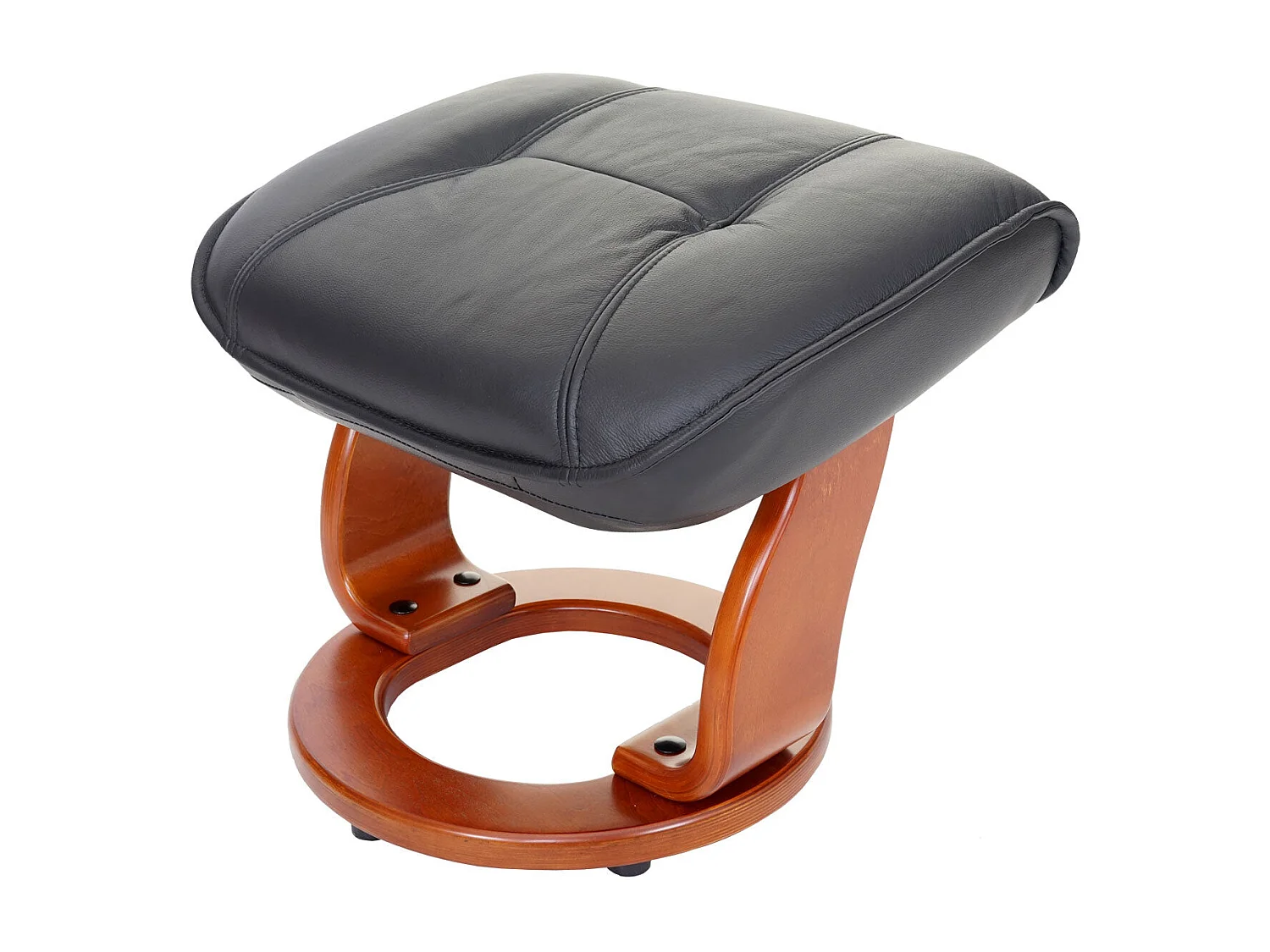 Fauteuil de relaxation TV cuir noire 86 x 82 x 105 cm 04_0003672