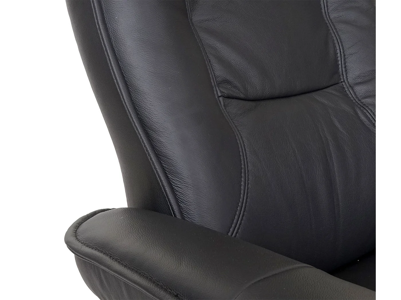 Fauteuil de relaxation TV cuir noire 86 x 82 x 105 cm 04_0003672