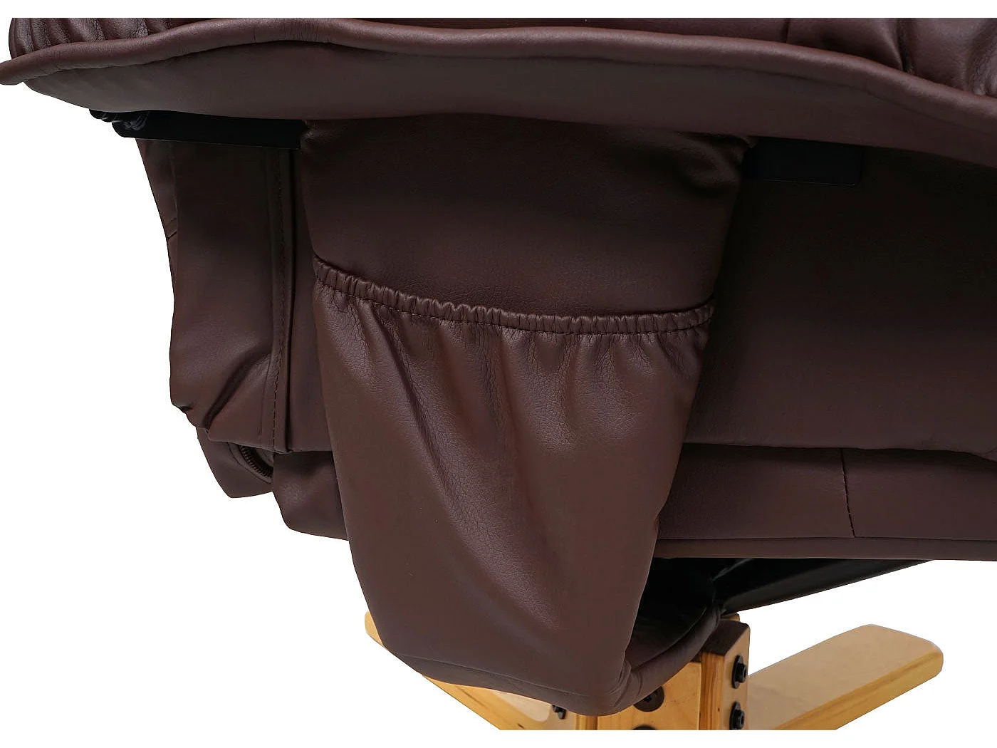 Fauteuil TV de relaxation bois marron 65 x 37 x 80 cm 04_0006838