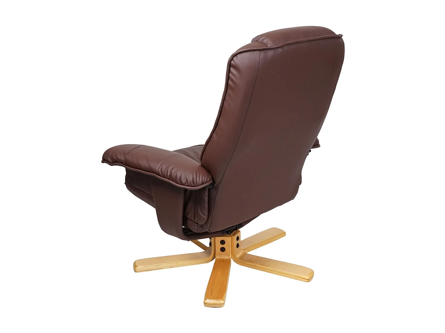 Fauteuil TV de relaxation bois marron 65 x 37 x 80 cm 04_0006838