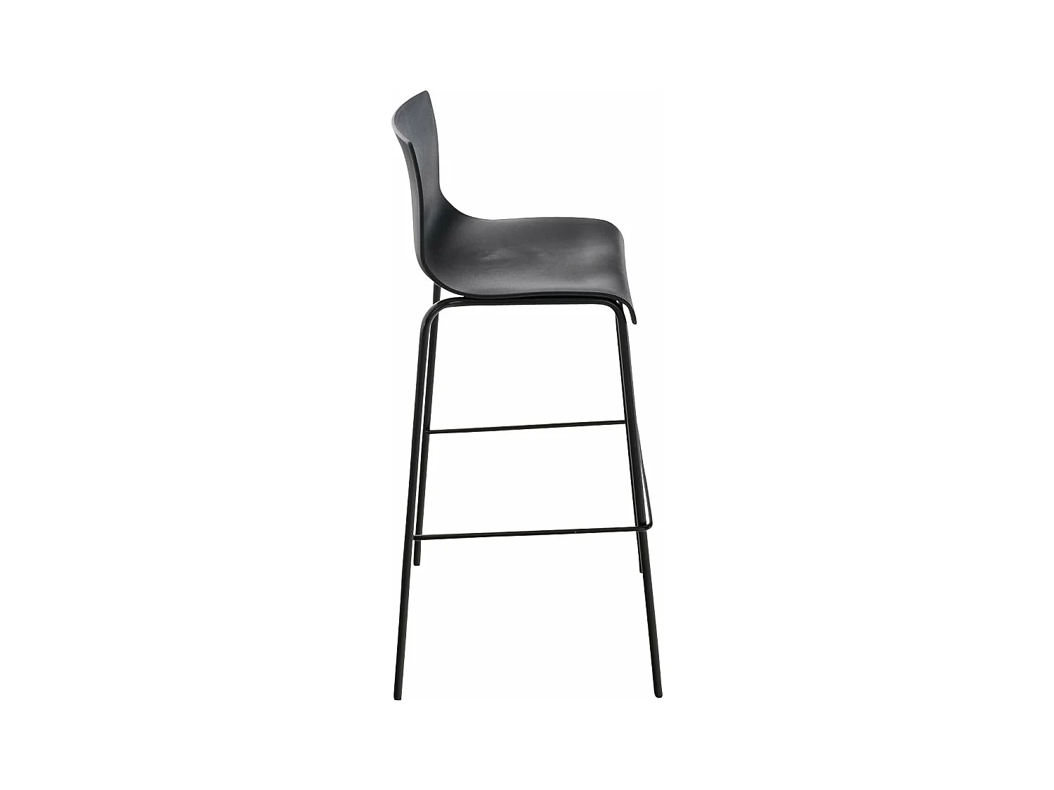 Tabouret de bar avec métal argentée 43 x 48 x 100 cm 10_0004929