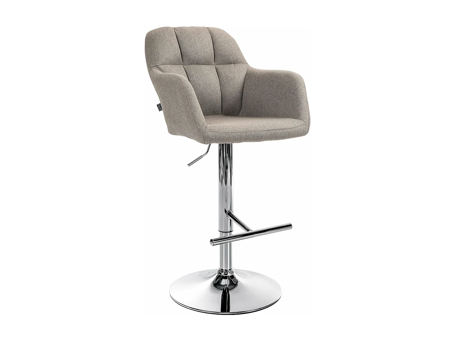 Tabouret de bar chaise métal argentée 57 x 59 x 97 cm 10_0005273