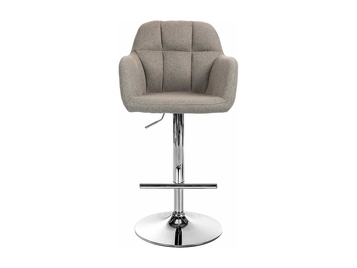 Tabouret de bar chaise métal argentée 57 x 59 x 97 cm 10_0005273