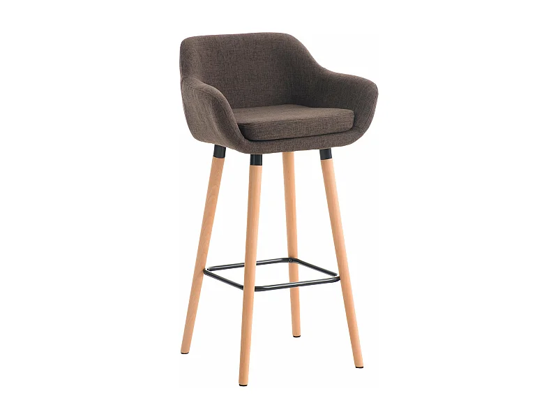 Tabouret de bar lounge métal marron 55 x 46 x 99 cm 10_0004921