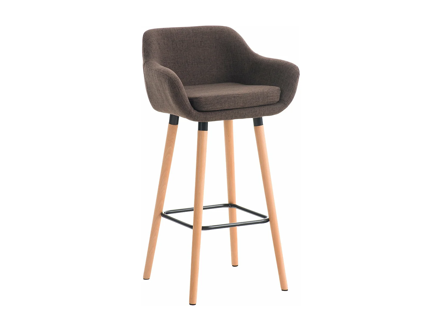 Tabouret de bar lounge métal marron 55 x 46 x 99 cm 10_0004921