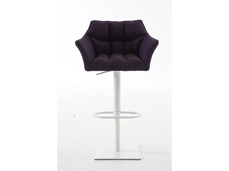 Tabouret de bar chaise métal blanche 64 x 45 x 88 cm 10_0004755