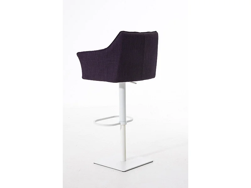 Tabouret de bar chaise métal blanche 64 x 45 x 88 cm 10_0004755