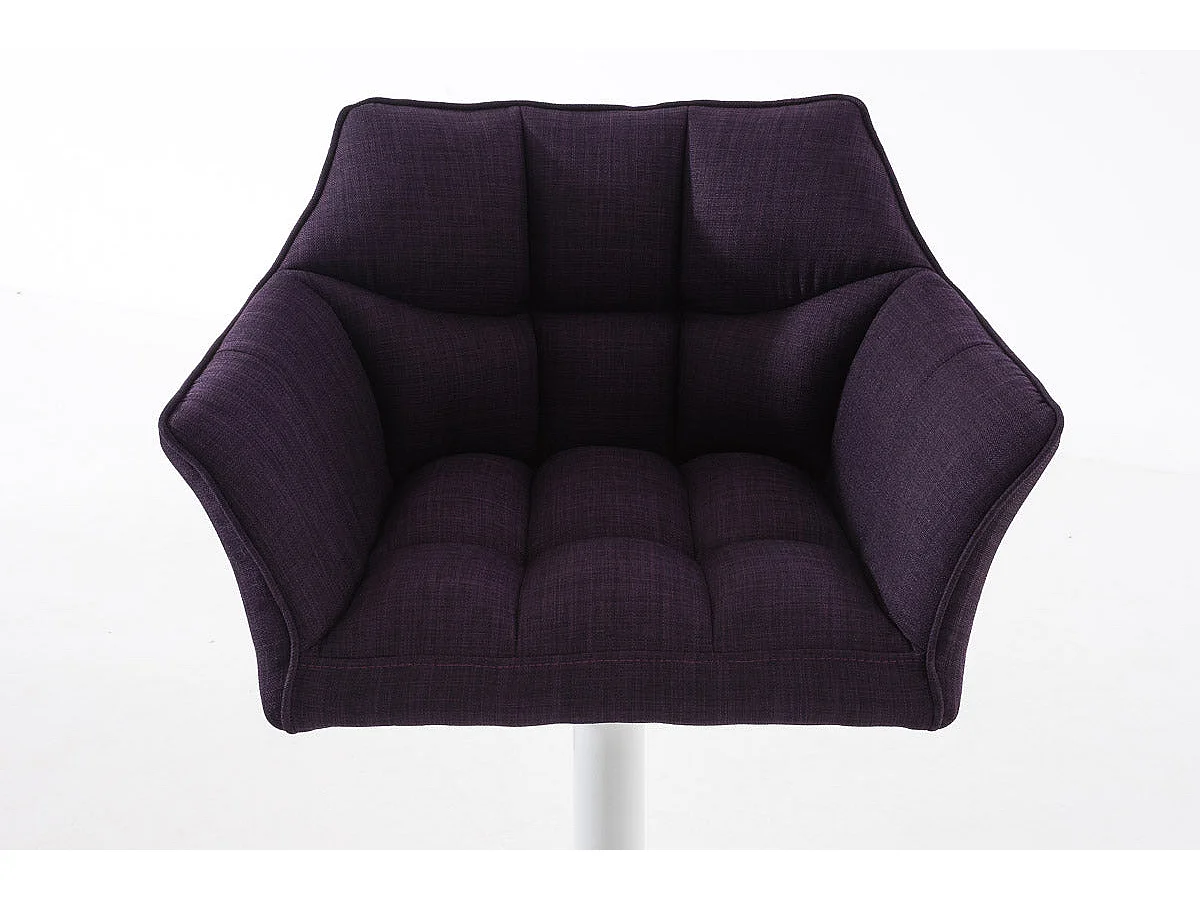 Tabouret de bar chaise métal blanche 64 x 45 x 88 cm 10_0004755