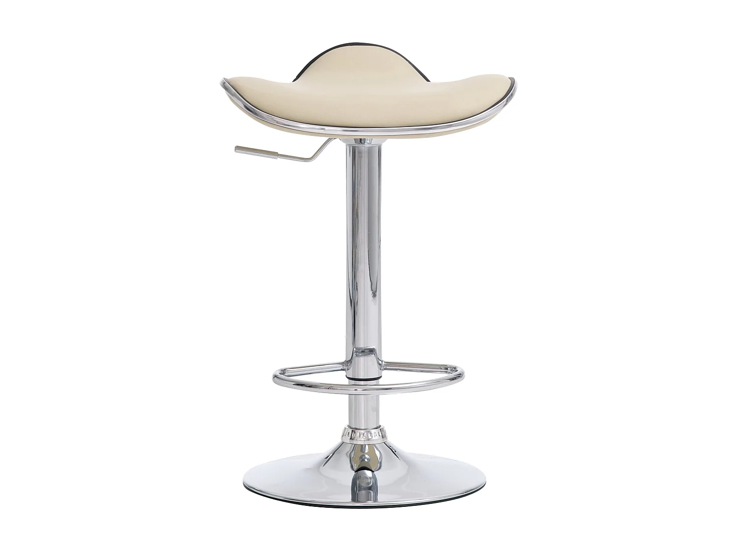 Lot de 2 tabourets métal crème 45 x 45 x 71 cm 10_0004407