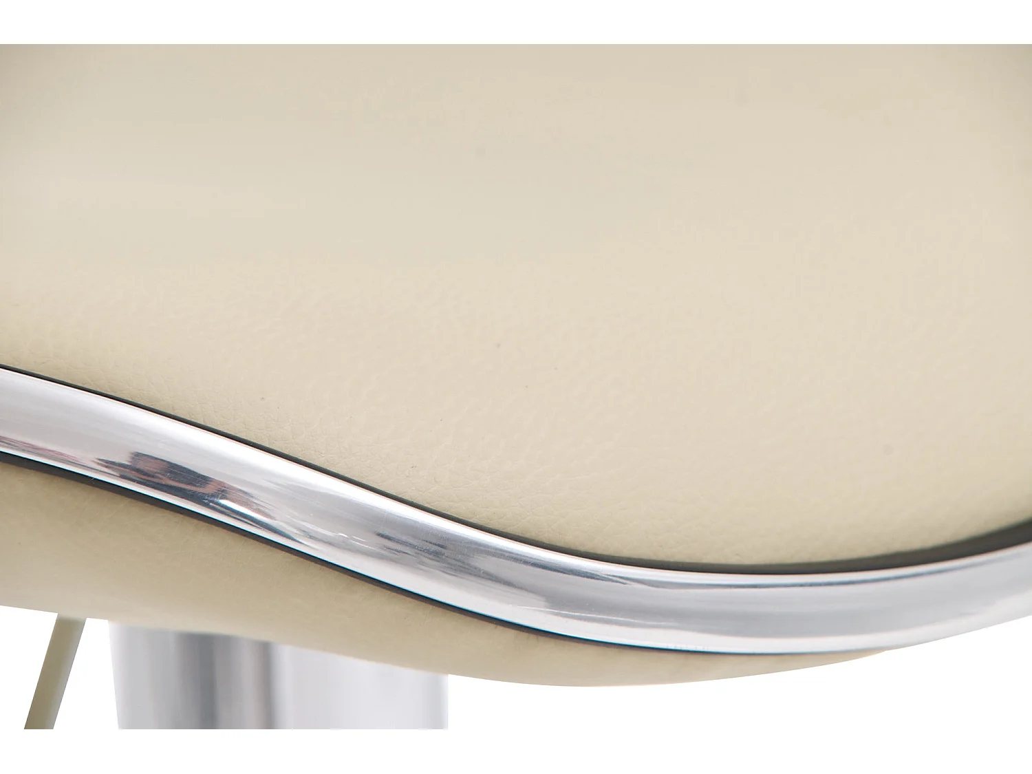 Lot de 2 tabourets métal crème 45 x 45 x 71 cm 10_0004407