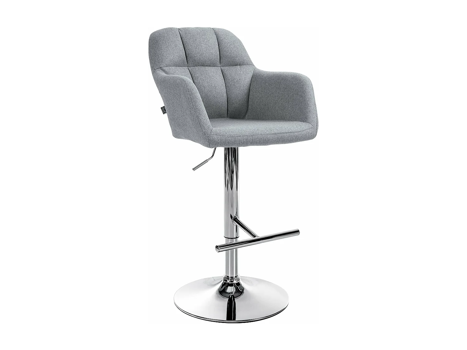 Tabouret de bar chaise métal grise 57 x 59 x 97 cm 10_0005275