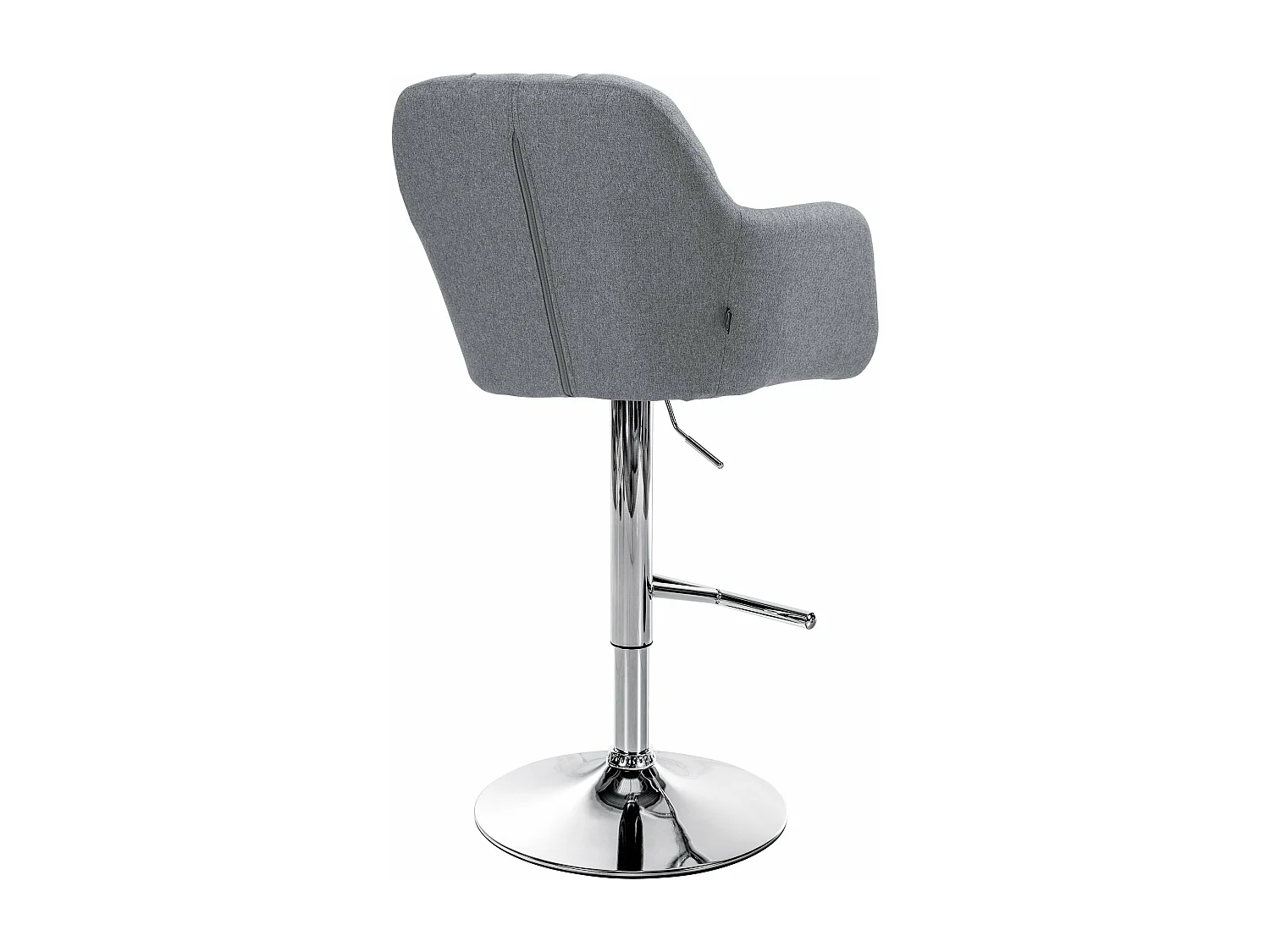 Tabouret de bar chaise métal grise 57 x 59 x 97 cm 10_0005275