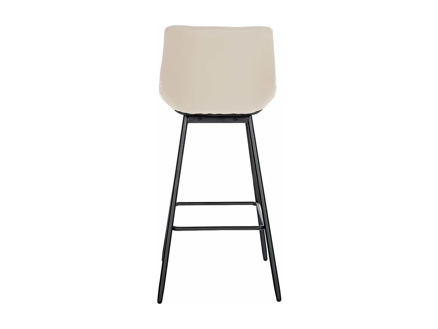 Tabouret de bar x1 métal crème 49 x 56 x 104 cm 10_0005457