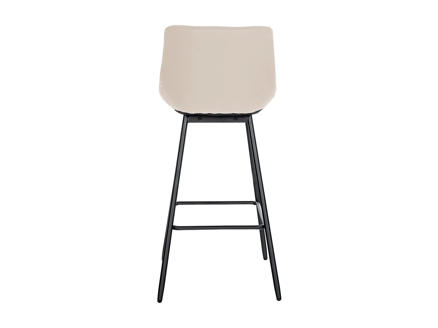 Tabouret de bar x1 métal crème 49 x 56 x 104 cm 10_0005457