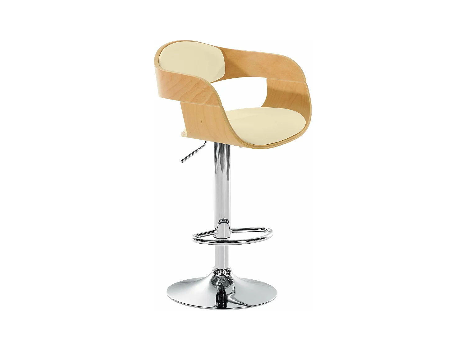 Tabouret de bar x1 bois marron 50 x 48 x 88 cm 10_0005041