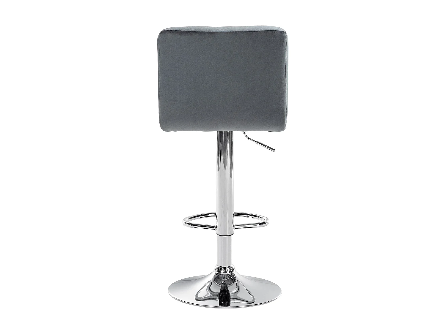 Tabouret de bar chaise métal grise 46 x 47 x 94 cm 10_0005325