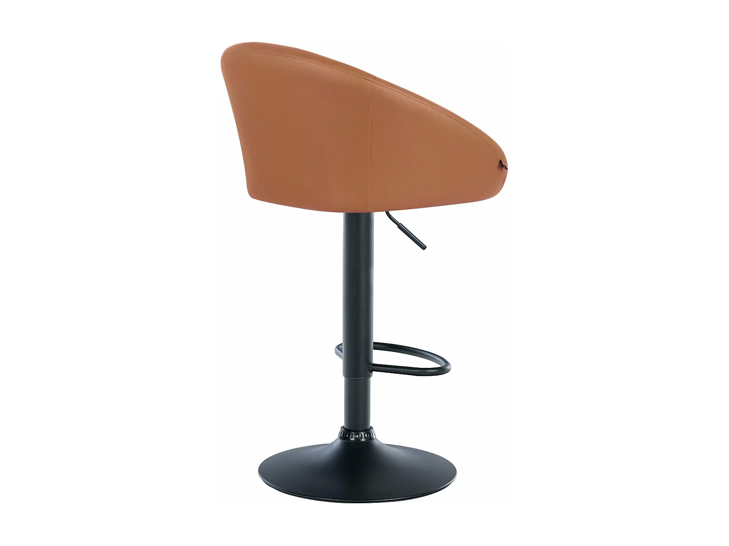 Tabouret de bar assise métal marron 55 x 51 x 86 cm 10_0004767