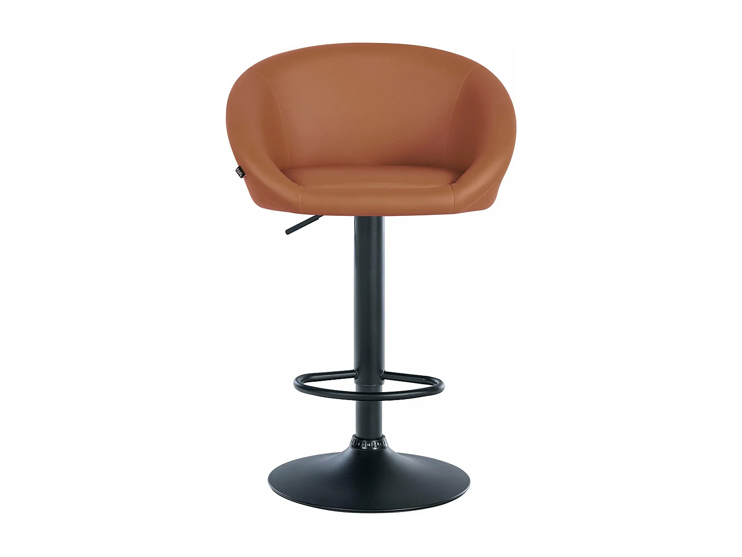 Tabouret de bar assise métal marron 55 x 51 x 86 cm 10_0004767