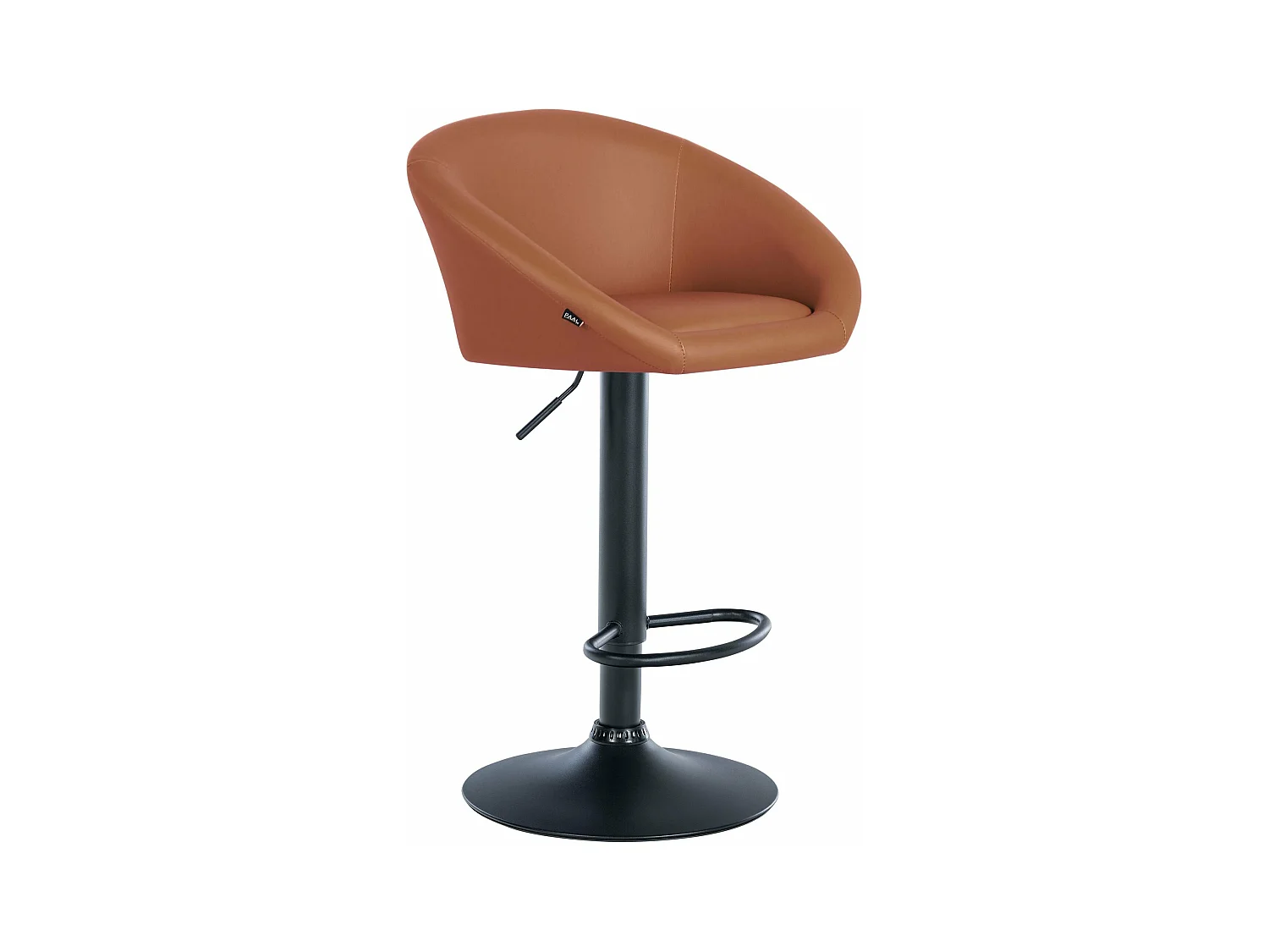 Tabouret de bar assise métal marron 55 x 51 x 86 cm 10_0004767