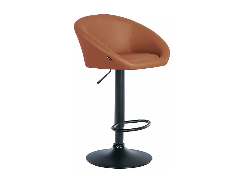 Tabouret de bar assise métal marron 55 x 51 x 86 cm 10_0004767