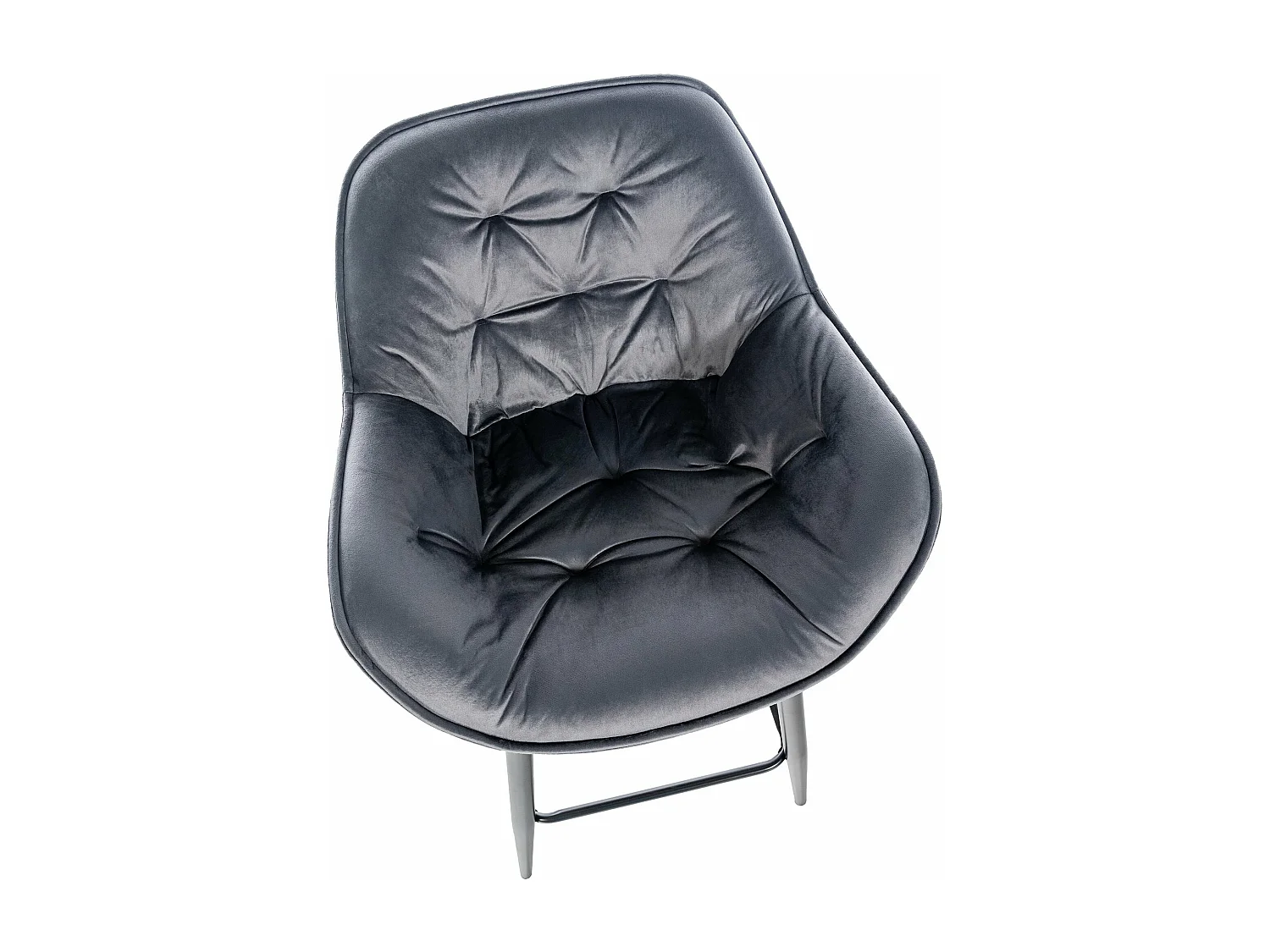 Tabouret de bar chaise métal grise 54 x 57.5 x 103 cm 10_0004892