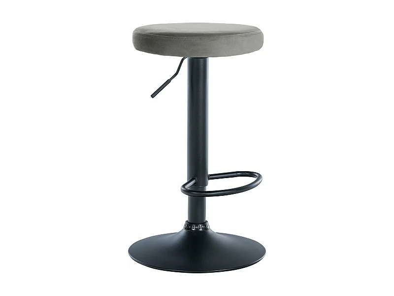 Tabouret de bar x1 métal grise 38.5 x 38.5 x 60 cm 10_0005353