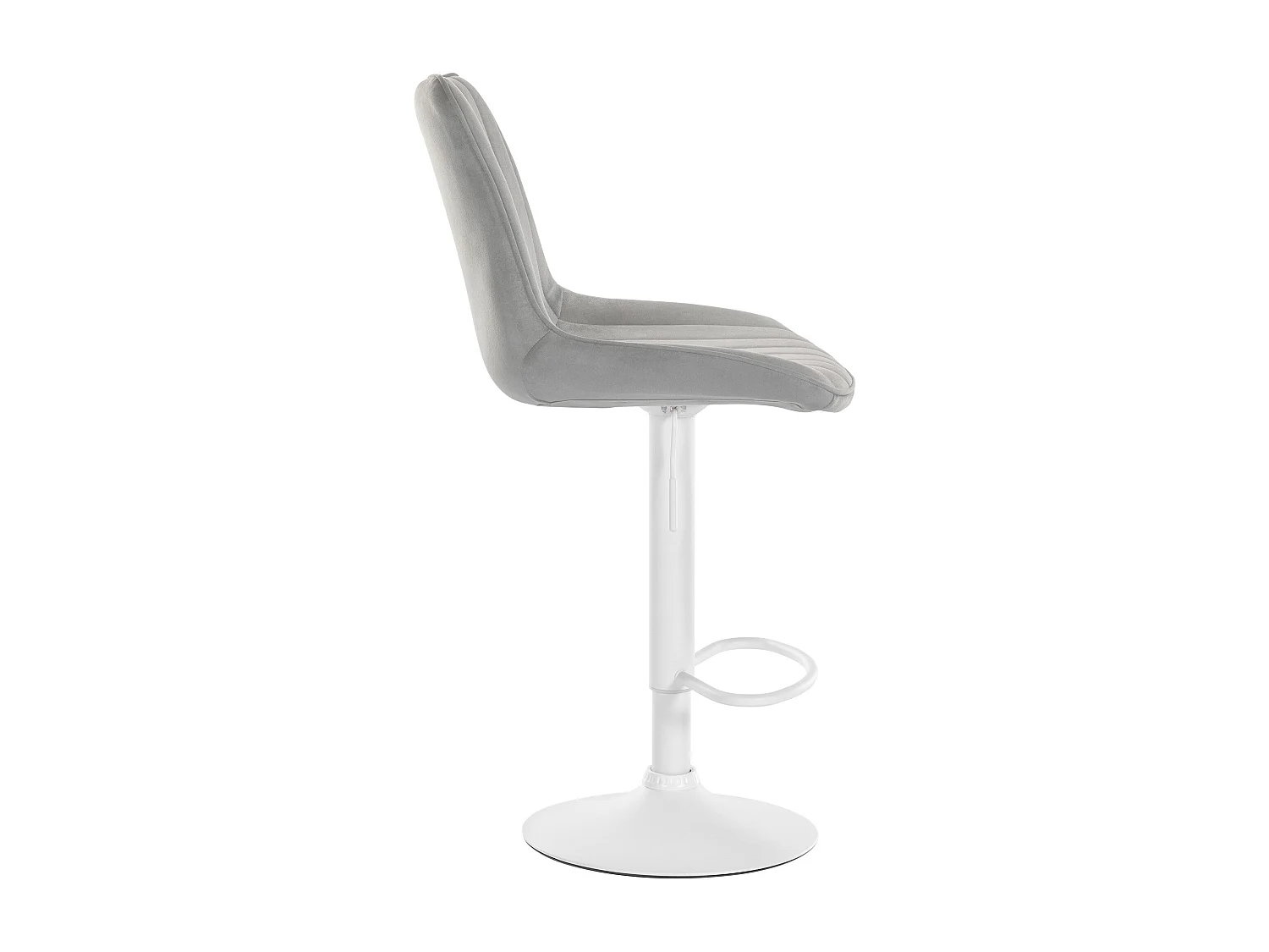 Tabouret de bar x1 métal blanche 49.5 x 50 x 91 cm 10_0005431