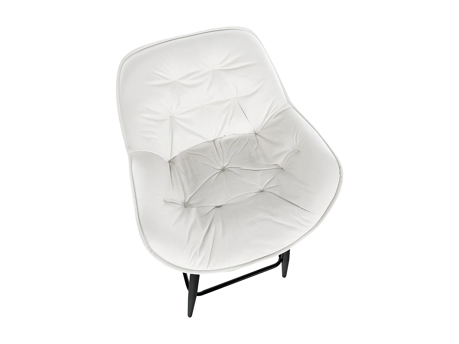 Tabouret de bar chaise métal blanche 54 x 57.5 x 103 cm 10_0004884