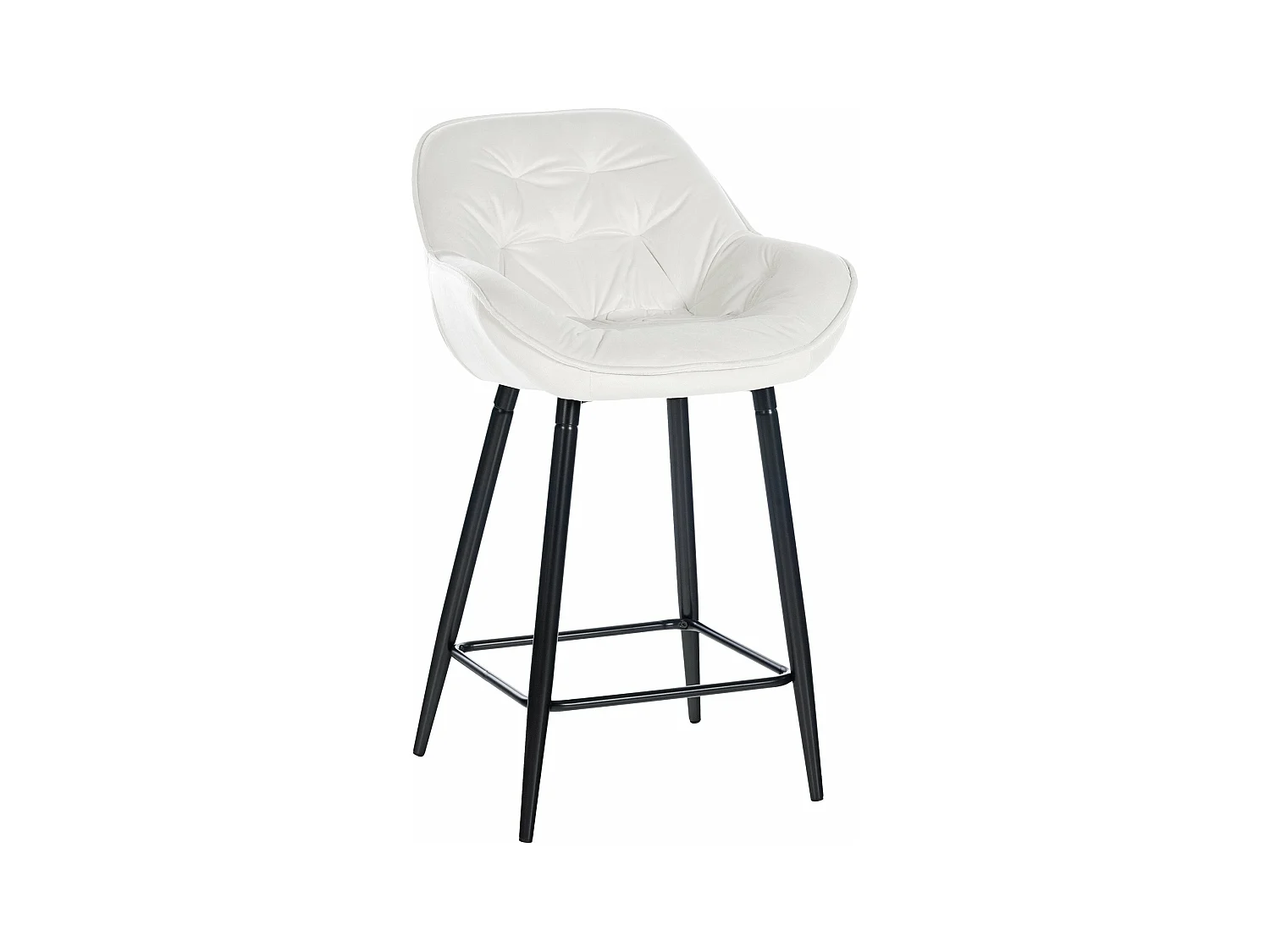 Tabouret de bar chaise métal blanche 54 x 57.5 x 103 cm 10_0004884
