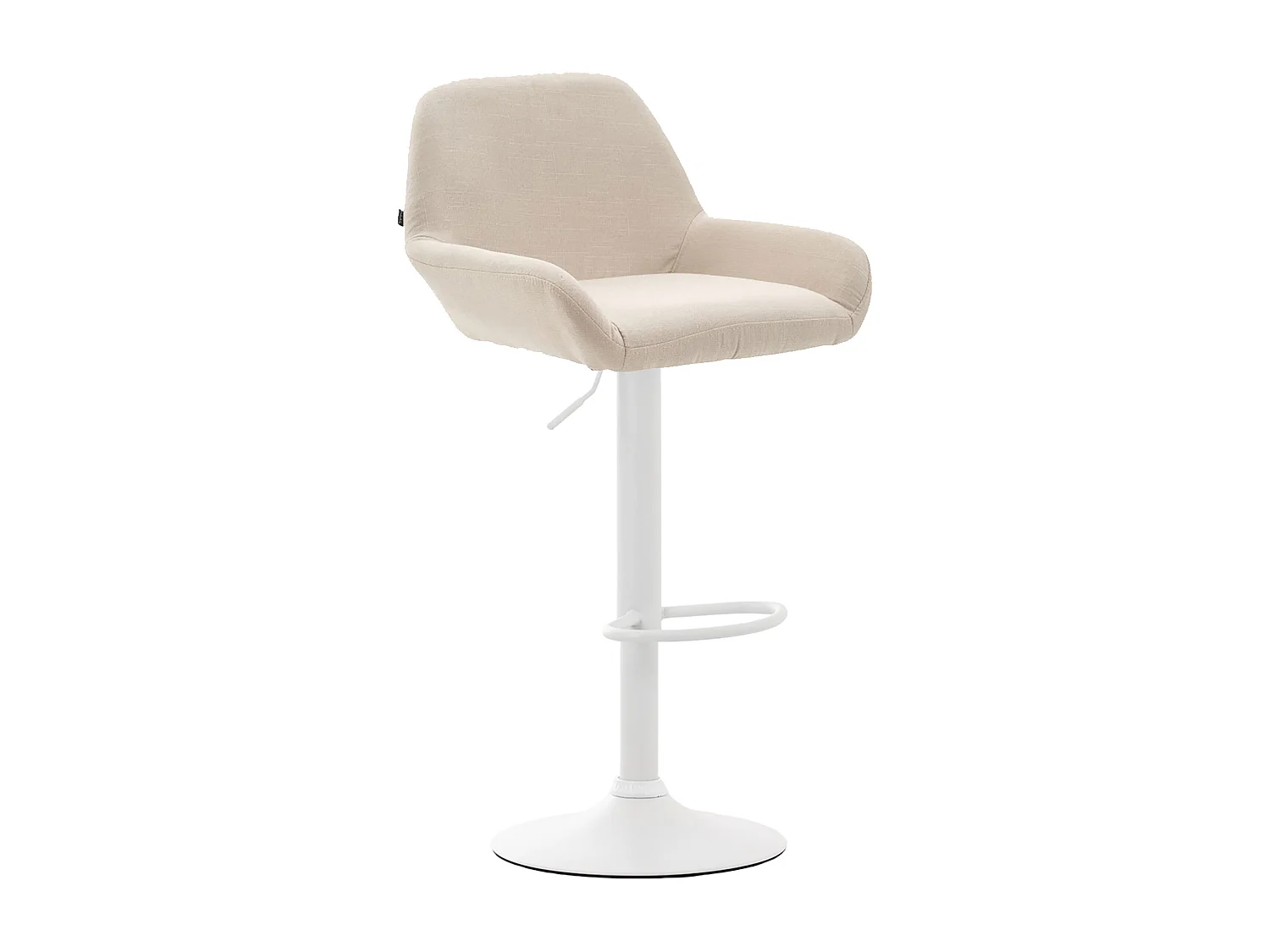 Tabouret de bar x1 métal blanche 51 x 52 x 89 cm 10_0004549