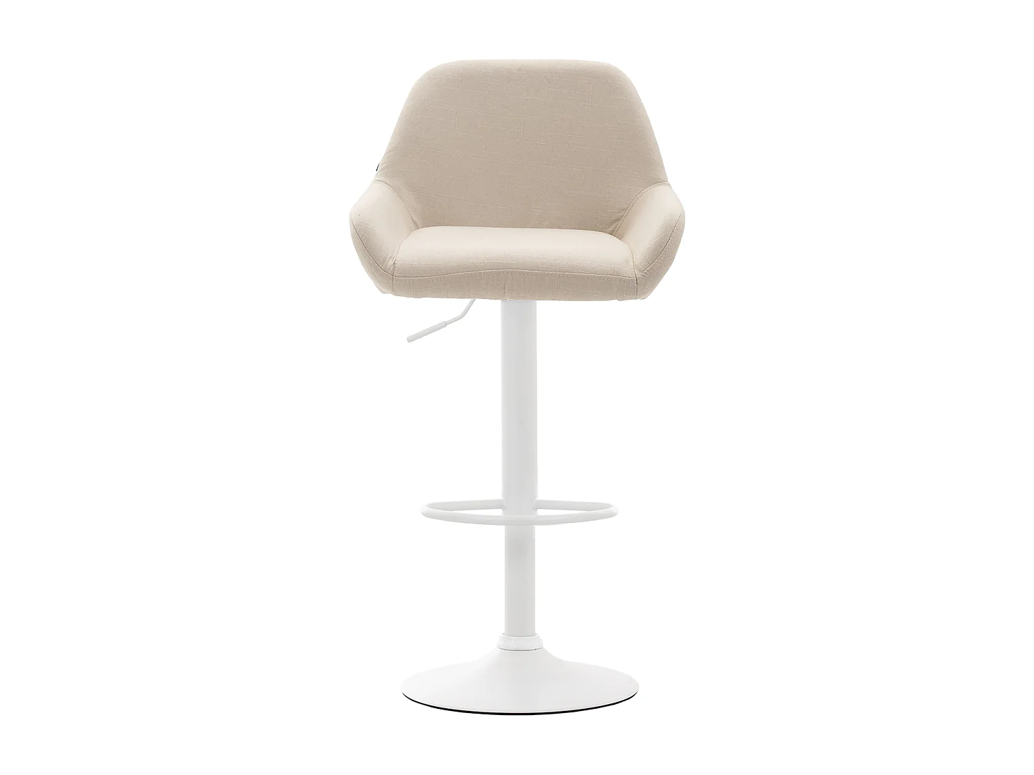 Tabouret de bar x1 métal blanche 51 x 52 x 89 cm 10_0004549