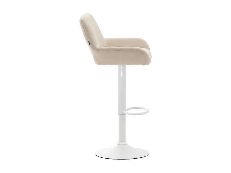Tabouret de bar x1 métal blanche 51 x 52 x 89 cm 10_0004549