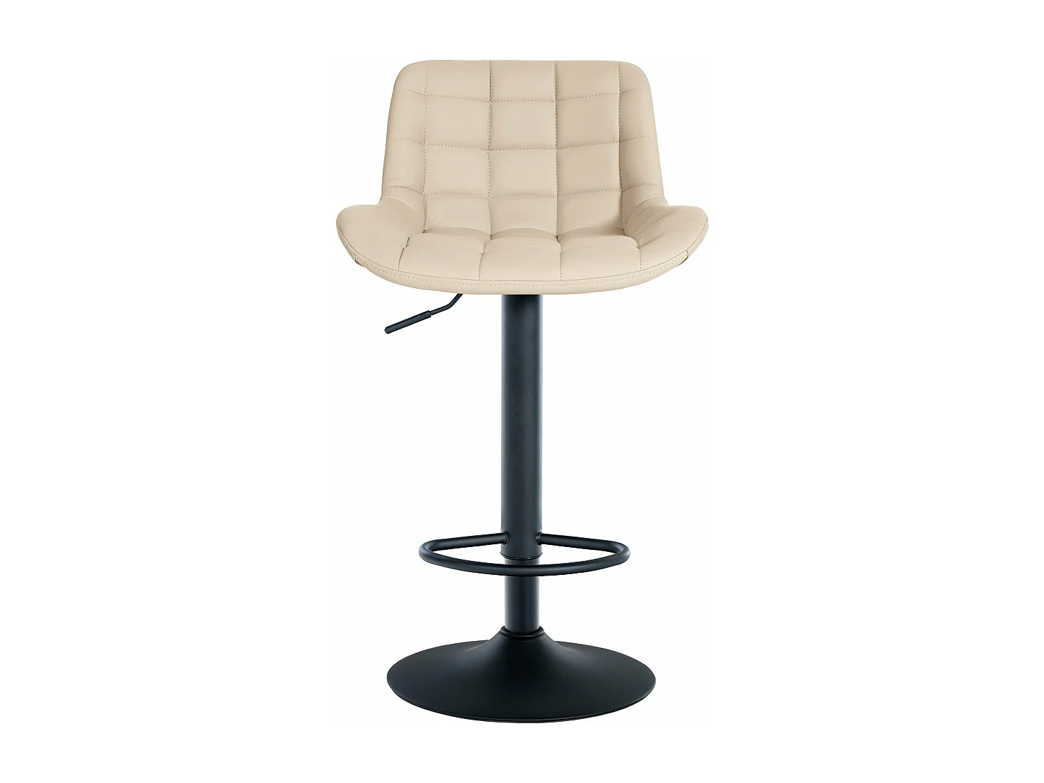 Tabouret de bar x1 métal crème 48 x 54 x 81 cm 10_0005444