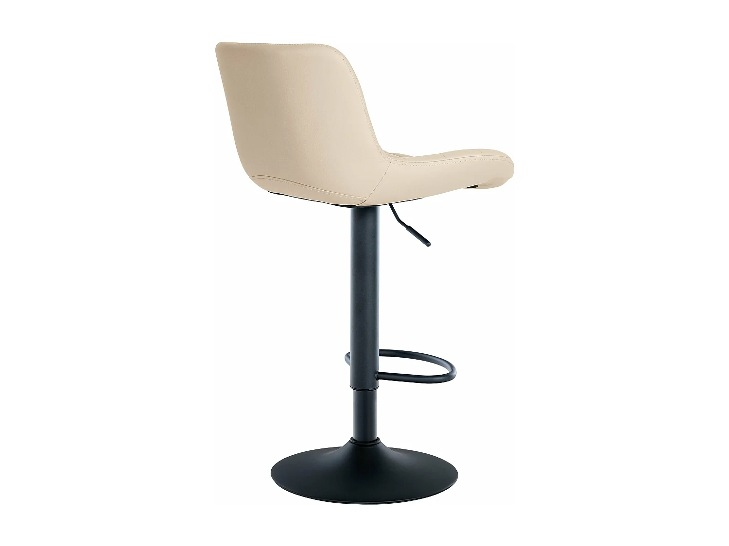 Tabouret de bar x1 métal crème 48 x 54 x 81 cm 10_0005444