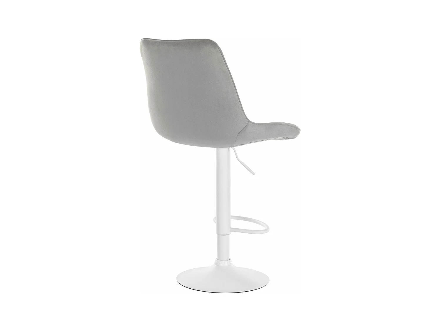 Lot de 2 tabourets métal blanche 49.5 x 50 x 91 cm 10_0004431