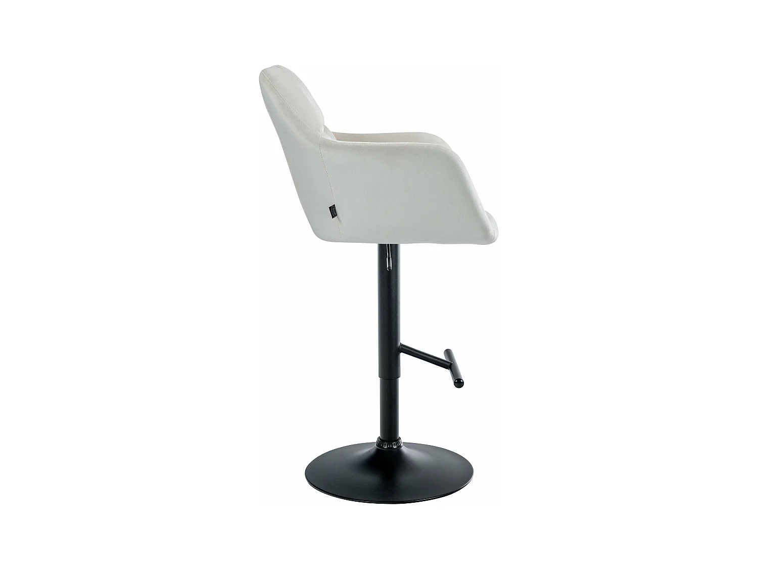 Tabouret de bar chaise métal crème 57 x 59 x 97 cm 10_0005268
