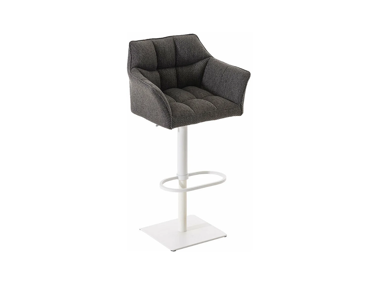 Tabouret de bar chaise métal blanche 64 x 45 x 88 cm 10_0004757