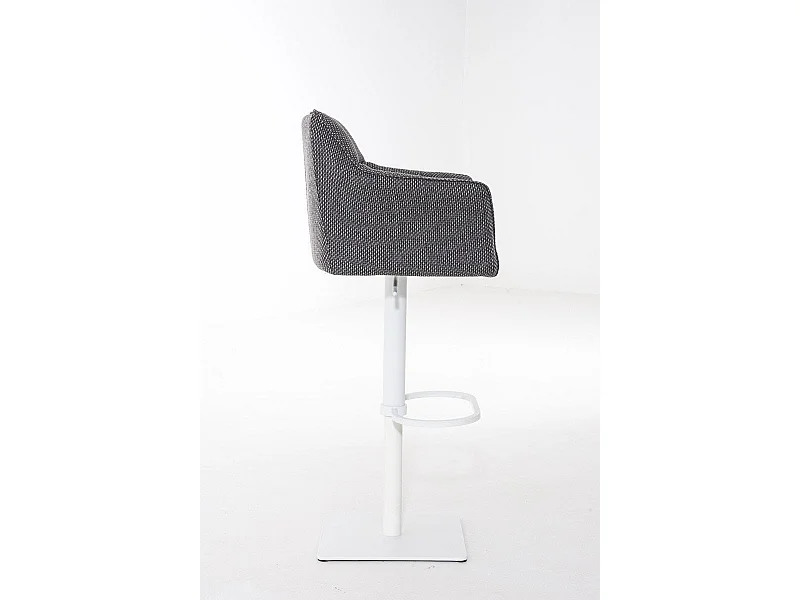 Tabouret de bar chaise métal blanche 64 x 45 x 88 cm 10_0004757