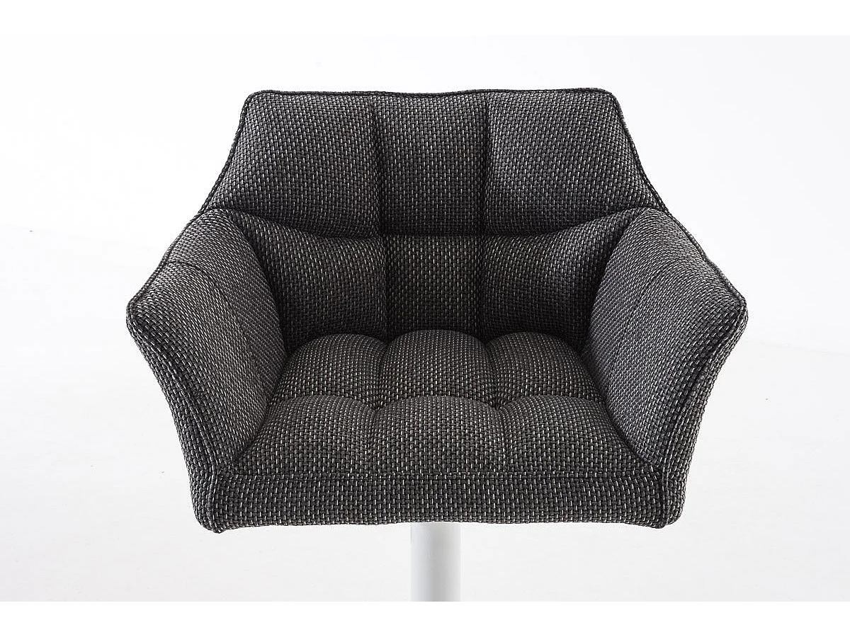 Tabouret de bar chaise métal blanche 64 x 45 x 88 cm 10_0004757