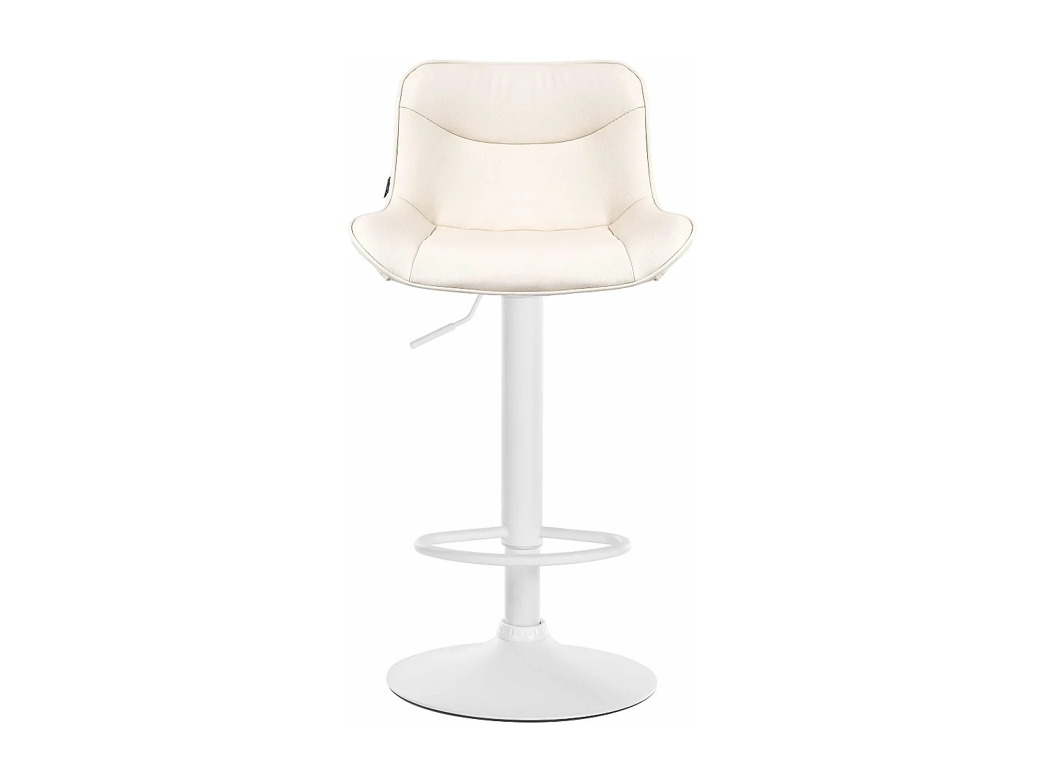 Lot de 2 tabourets métal blanche 49 x 51 x 85 cm 10_0004457