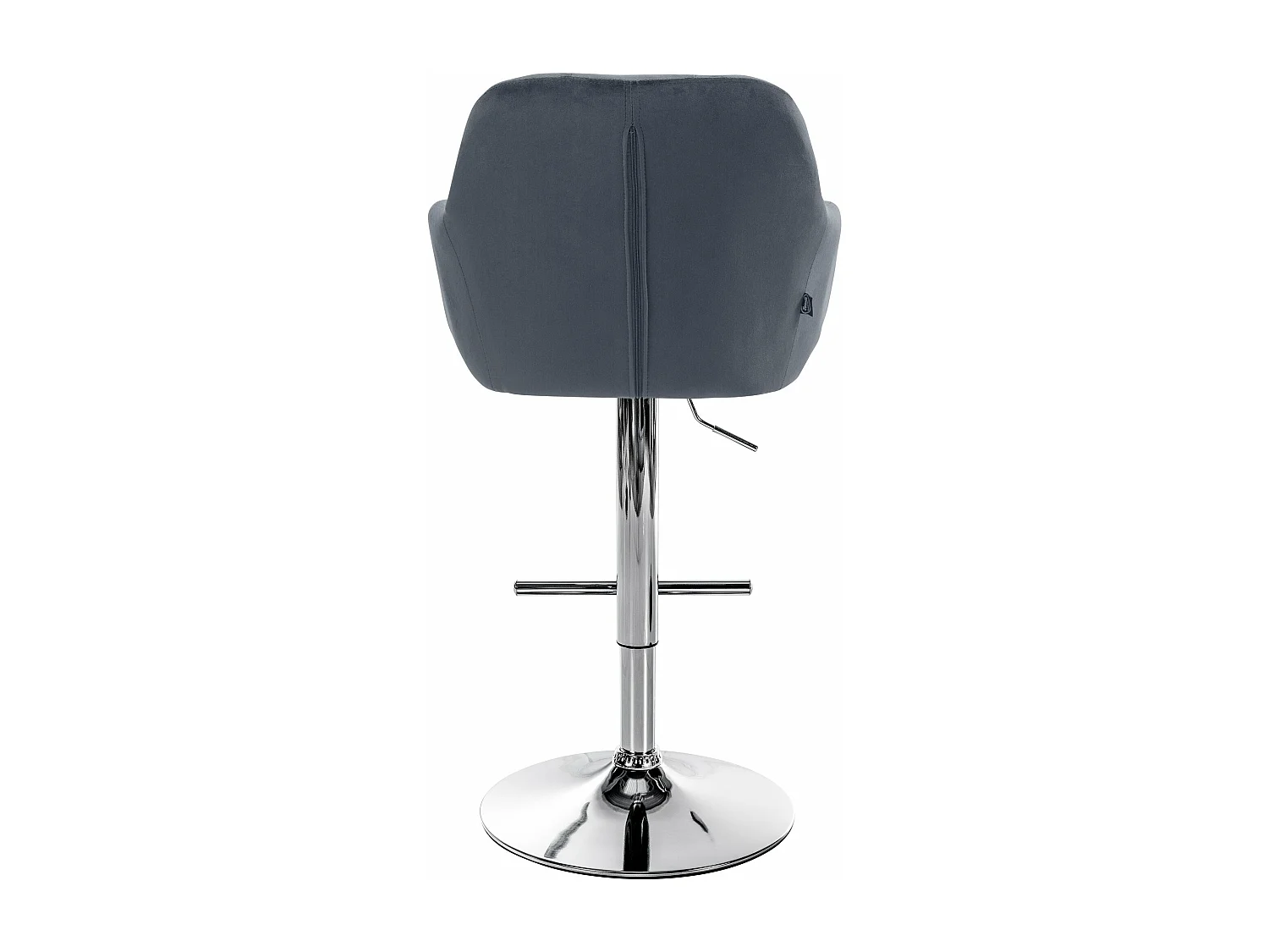 Tabouret de bar chaise métal grise 57 x 59 x 97 cm 10_0005267