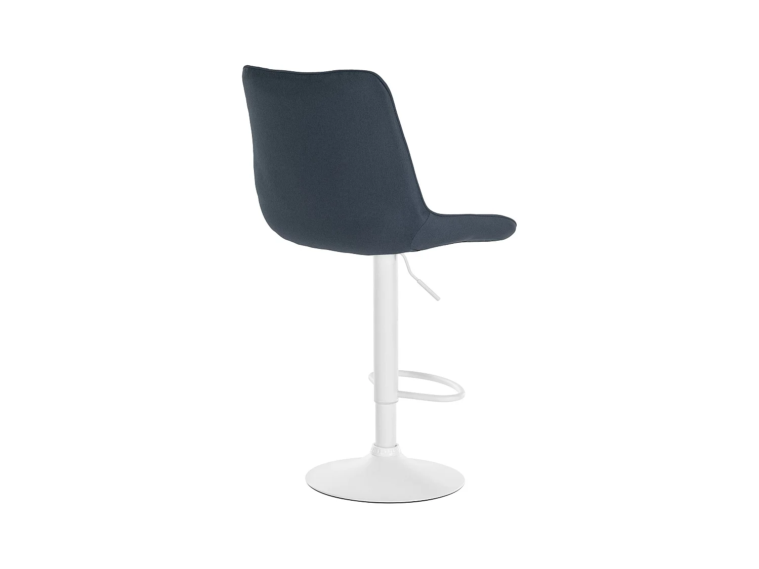 Lot de 2 tabourets métal blanche 49.5 x 50 x 91 cm 10_0004438