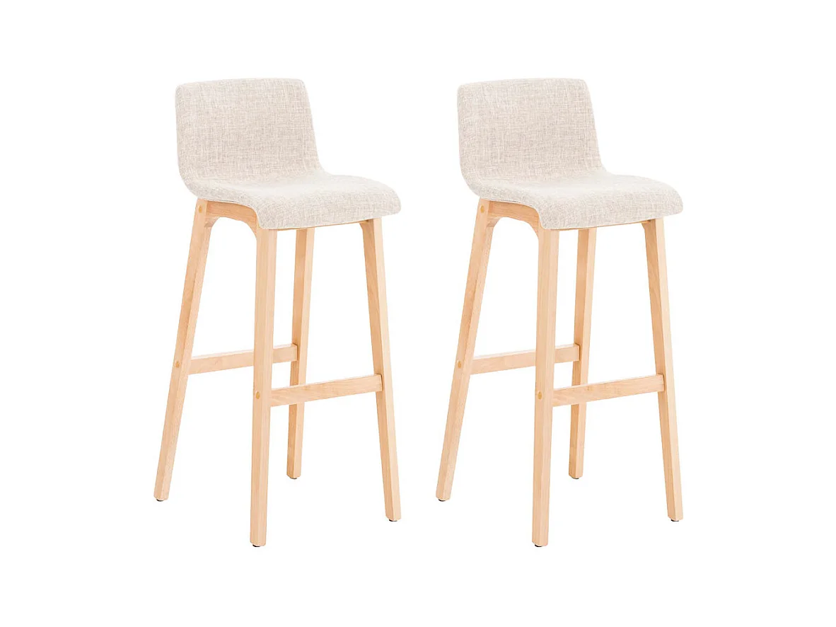 Lot de 2 tabourets bois marron 41 x 46 x 101 cm 10_0004211