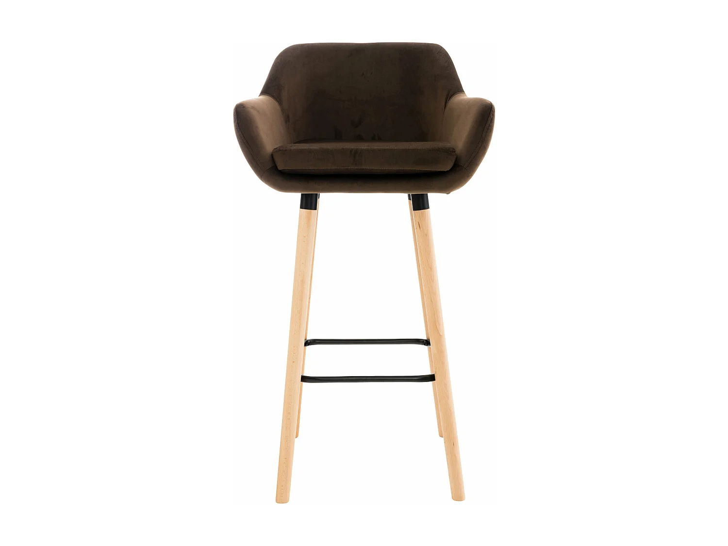 Tabouret de bar lounge métal marron 55 x 46 x 99 cm 10_0004910