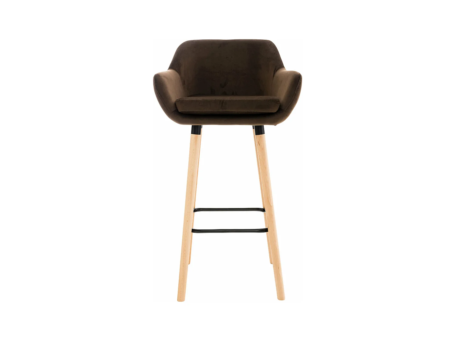 Tabouret de bar lounge métal marron 55 x 46 x 99 cm 10_0004910