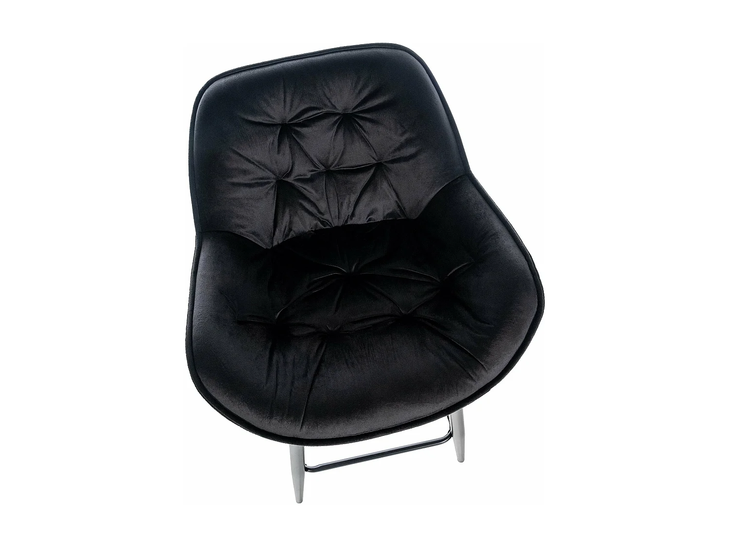 Tabouret de bar chaise métal argentée 54 x 57.5 x 103 cm 10_0004891