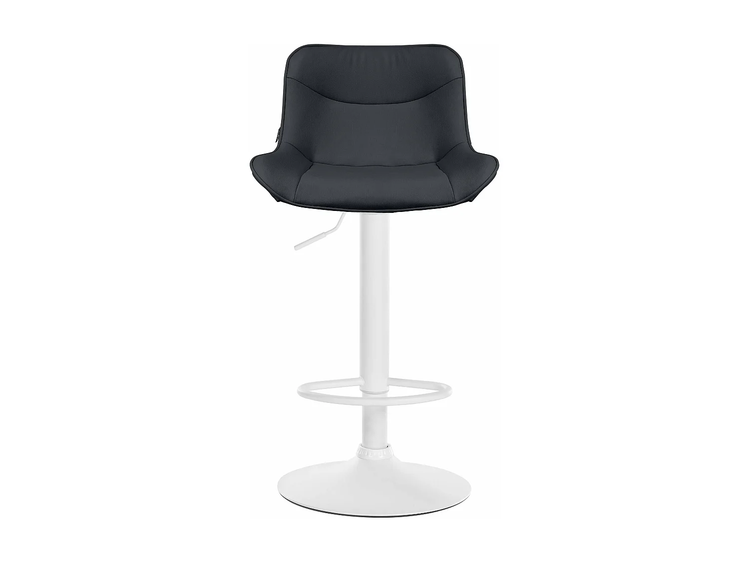 Lot de 2 tabourets métal blanche 49 x 51 x 85 cm 10_0004458