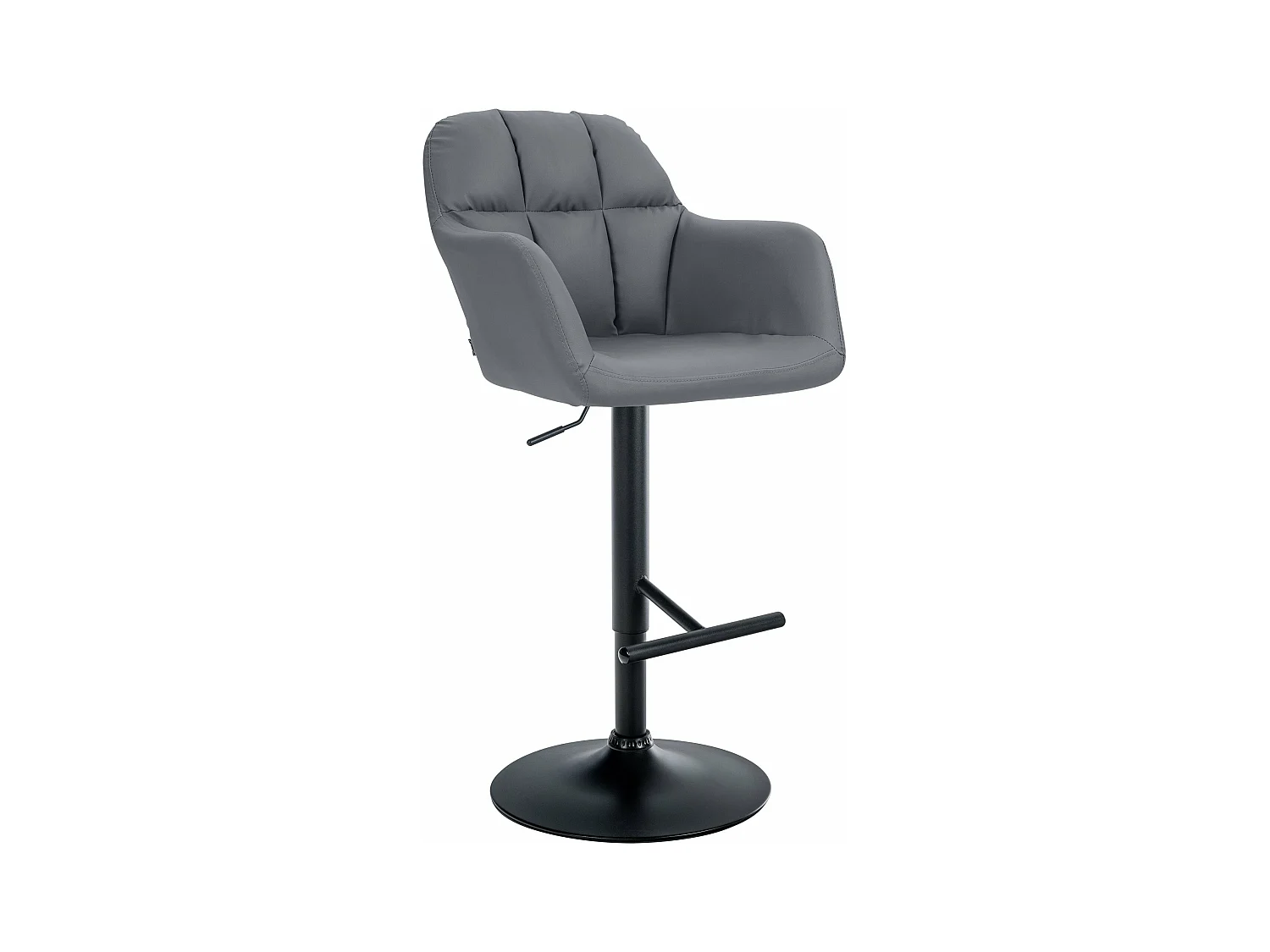Tabouret de bar chaise métal grise 57 x 59 x 97 cm 10_0005262